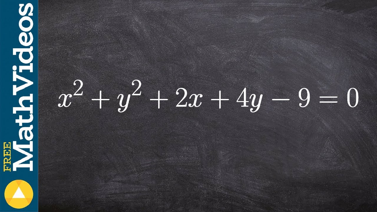 Rewrite an equation in standard form to graph the circle