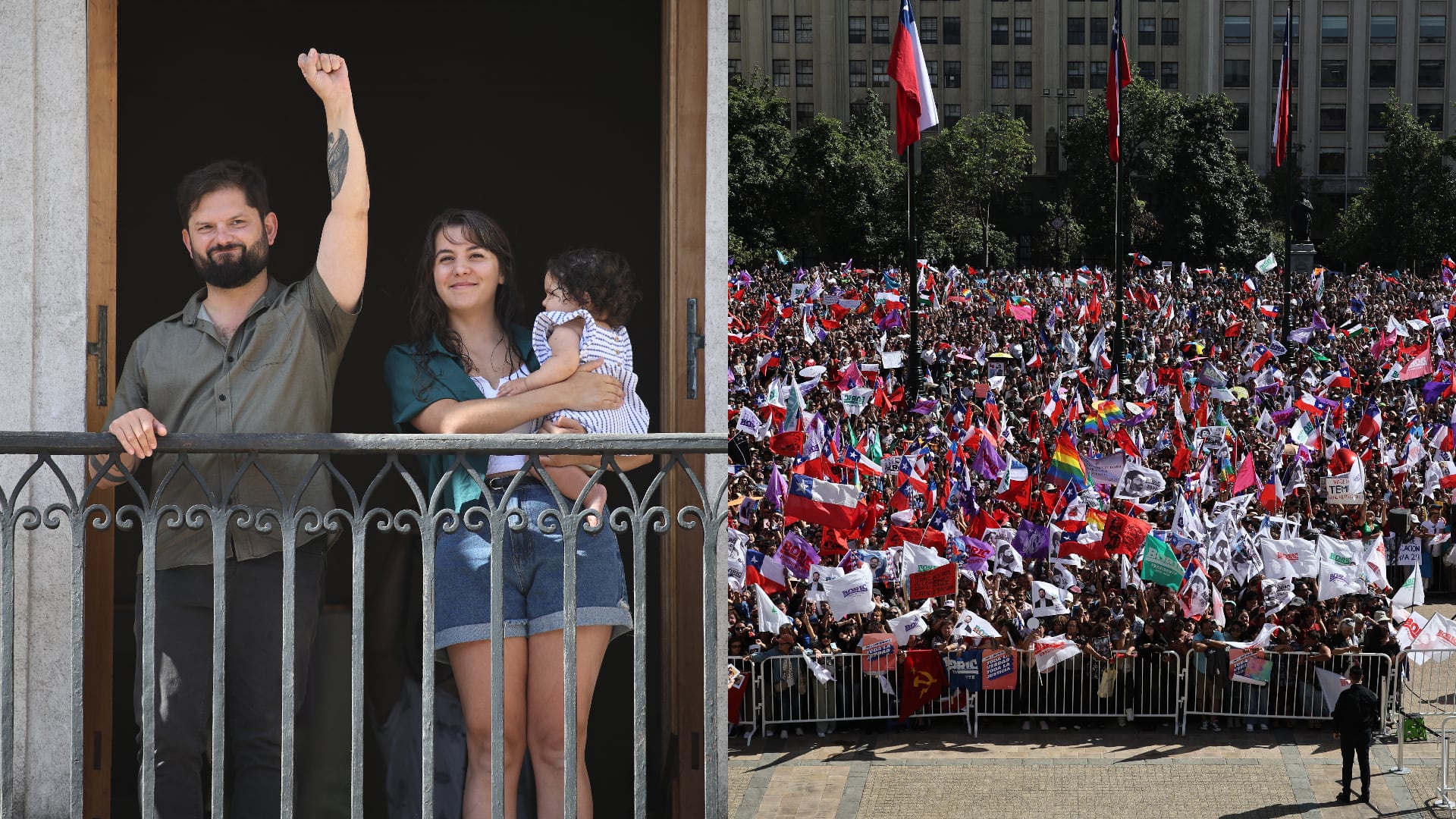 Así fue el acto de despedida del presidente Boric en la Plaza de la ...