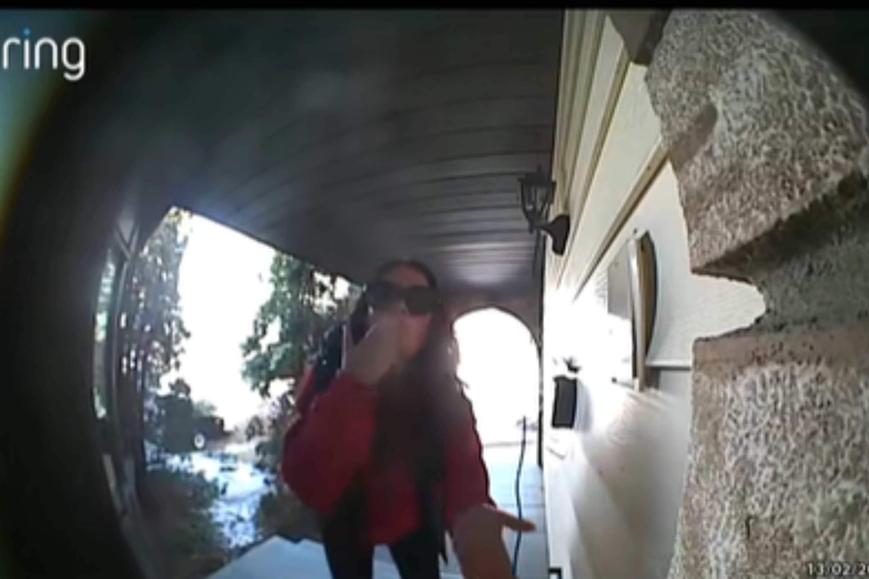 Tears as doorbell camera captures mom’s 'village' arriving after baby loss