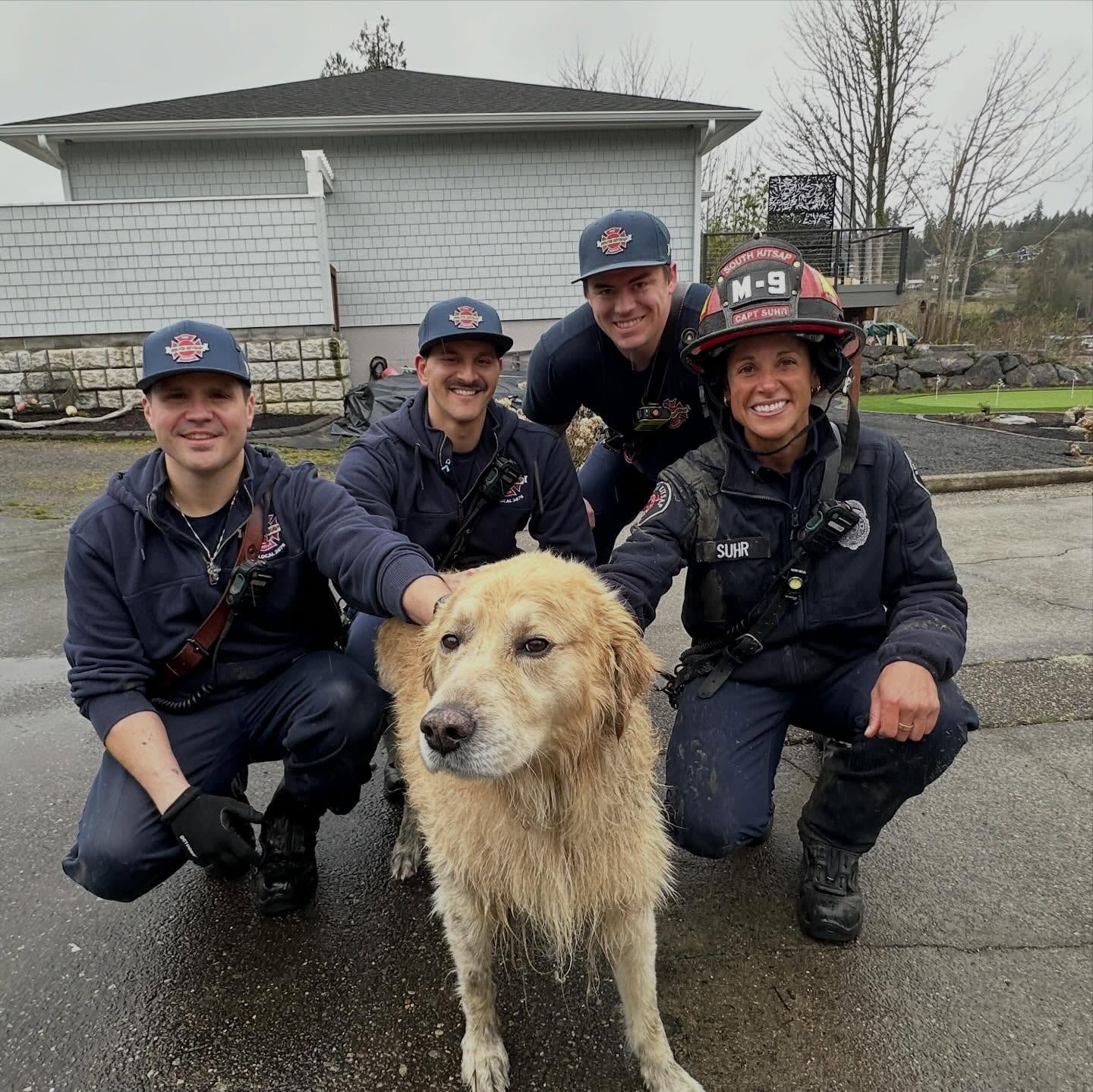 Dog rescued after getting stuck in thick mud near Yukon Harbor