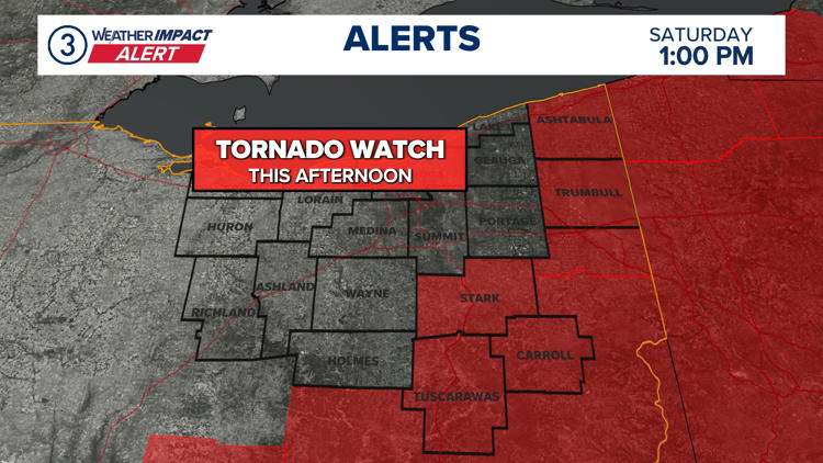 NWS cancels tornado watch for multiple Northeast Ohio counties