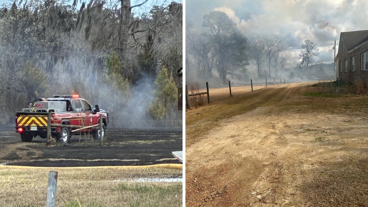 Home damaged after Horry County grass fire
