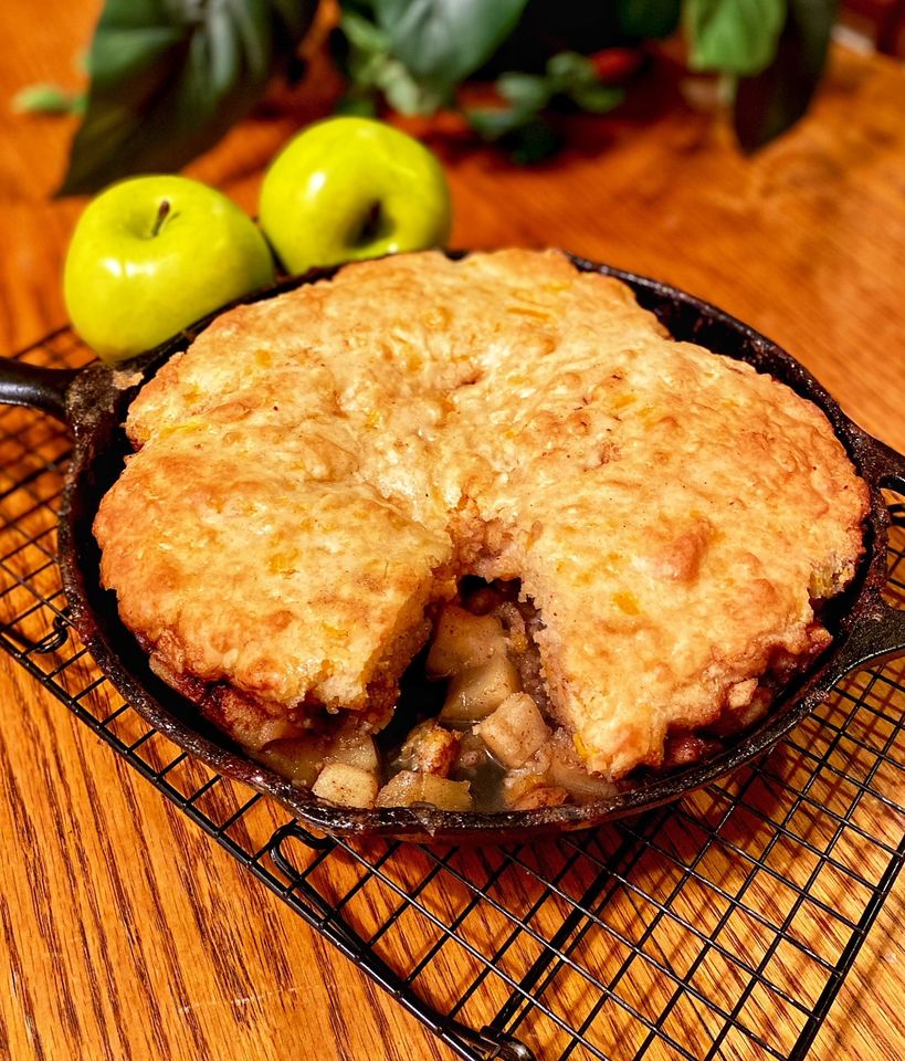 Apple and Cheddar Skillet Cake