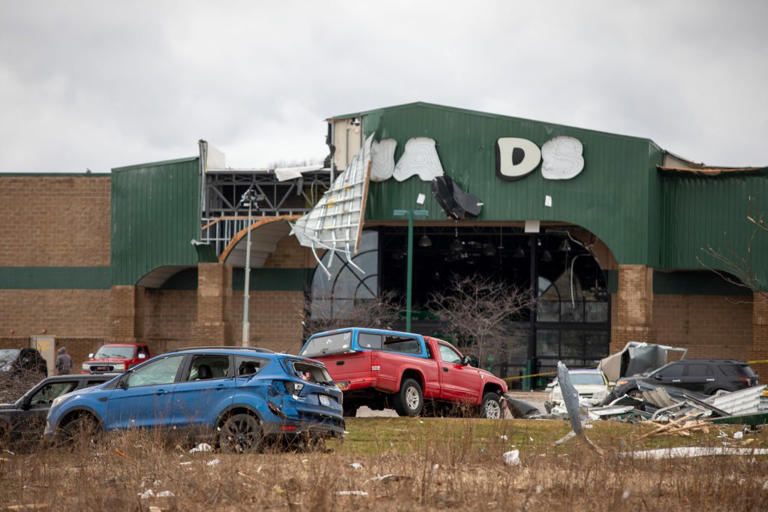 In photos: Eight killed as tornadoes leave Oklahoma and Michigan in ruin