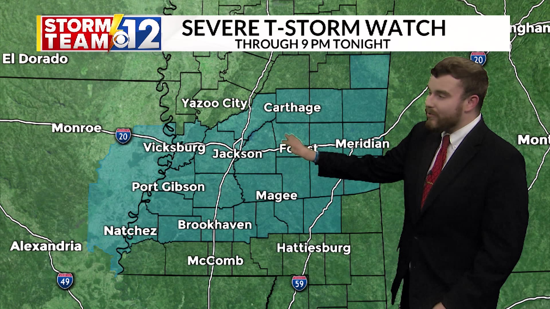 7 PM Saturday weather update