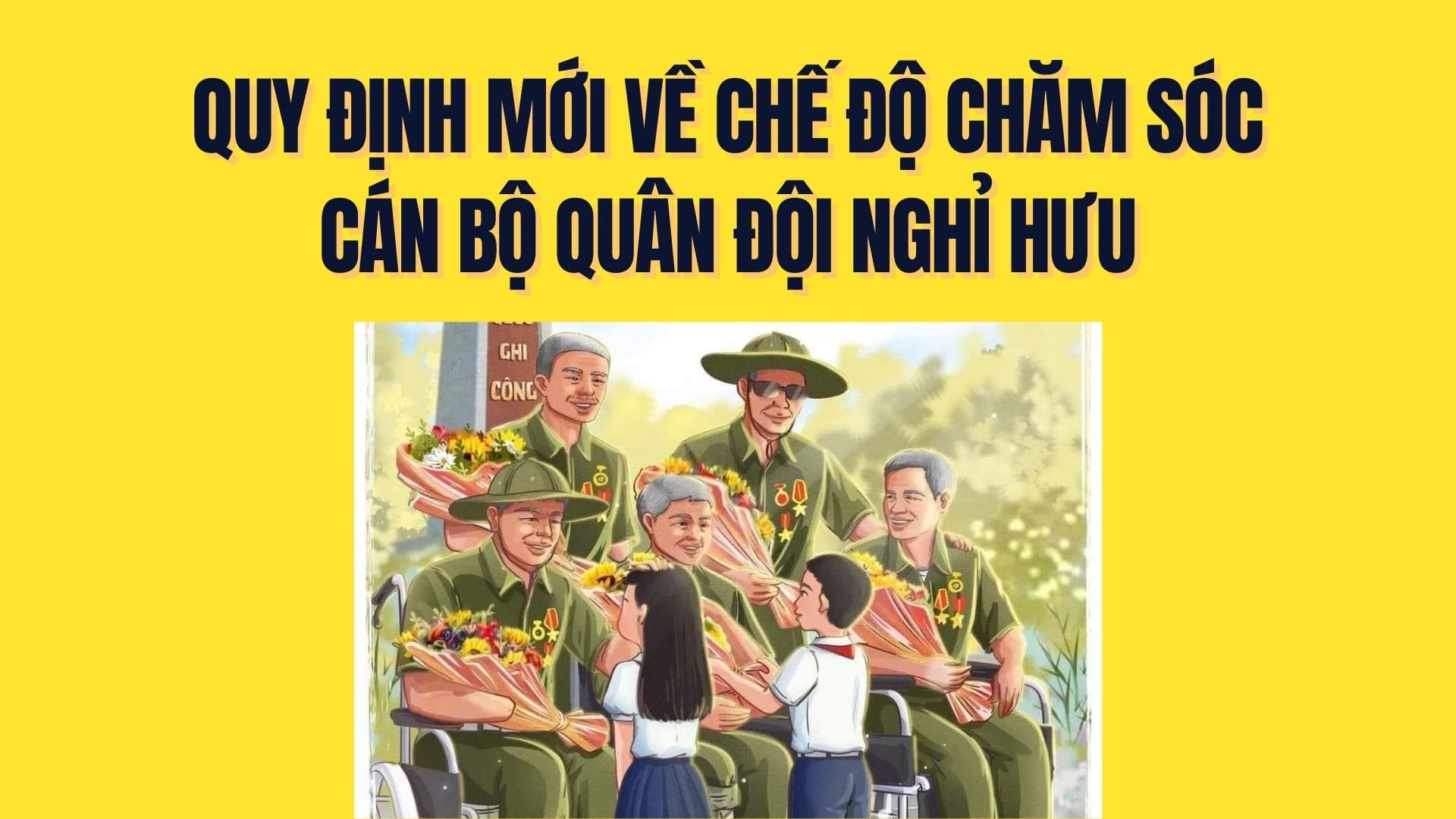 Cán bộ quân đội nghỉ hưu được hưởng chế độ chăm sóc theo quy định mới