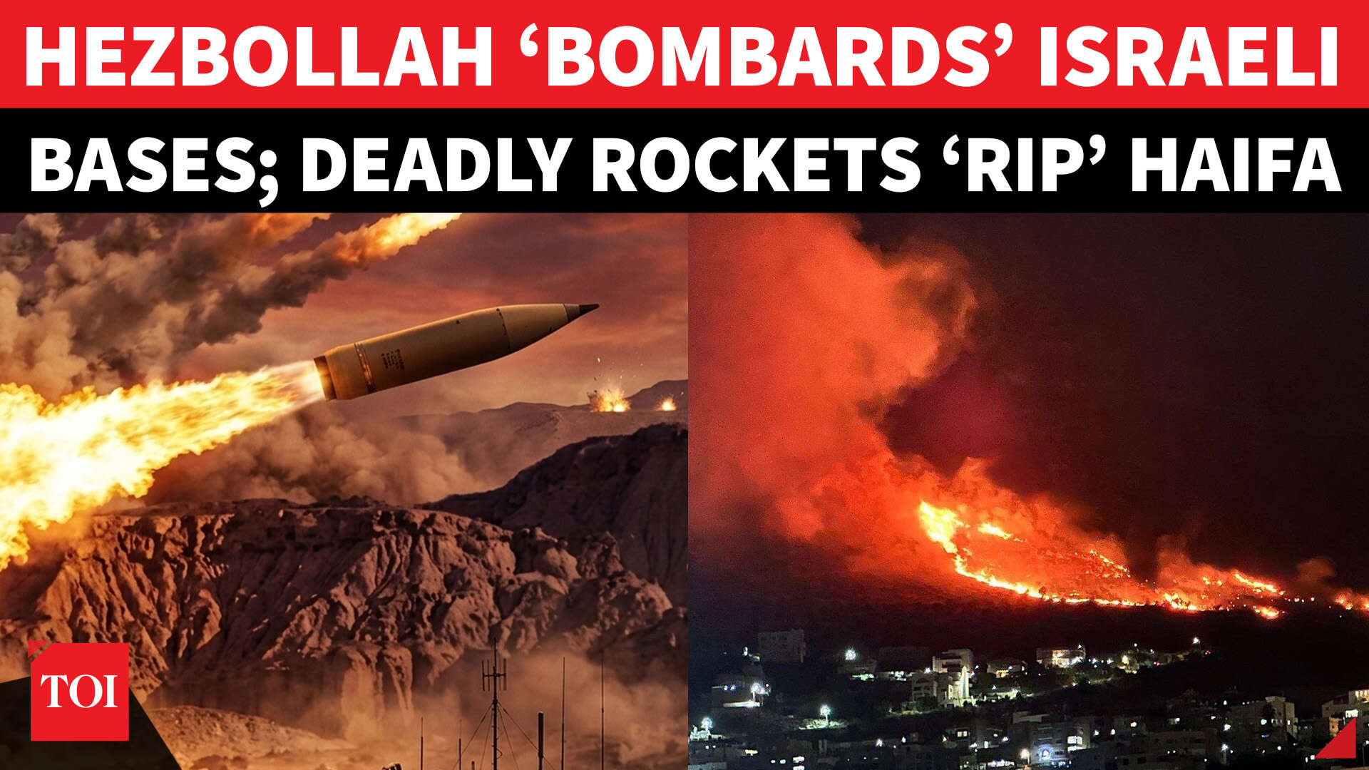 Hezbollah targets Israeli bases, fires rockets towards Haifa after IDF ...
