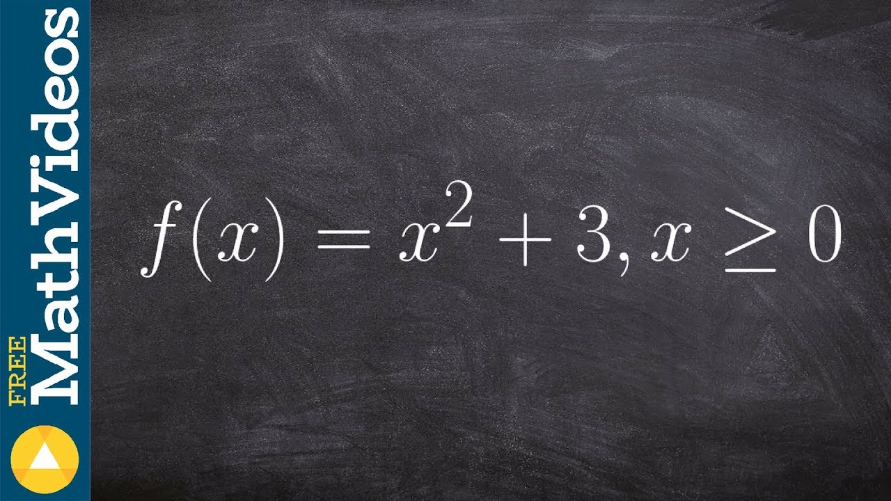 How to find the inverse of a quadratic equation