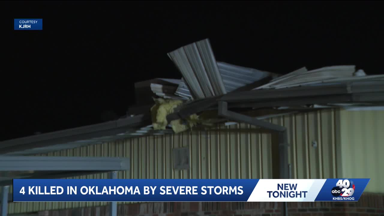 Two killed, two others injured by Friday night tornado in Oklahoma