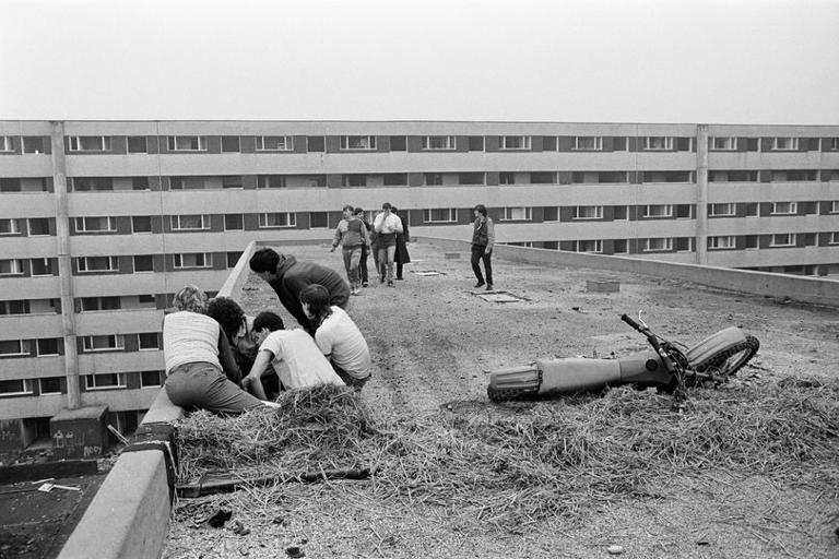 In 1985 a Liverpool man drove his motorbike off an abandoned high rise ...