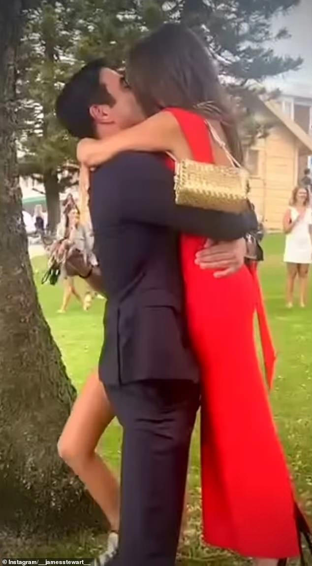 'We were already going to dinner for Valentine's Day and Jimmy suggested that we should go for a little walk first, to our favourite spot and have a kiss – and that's where he surprised me by going down on one knee. It was very special'