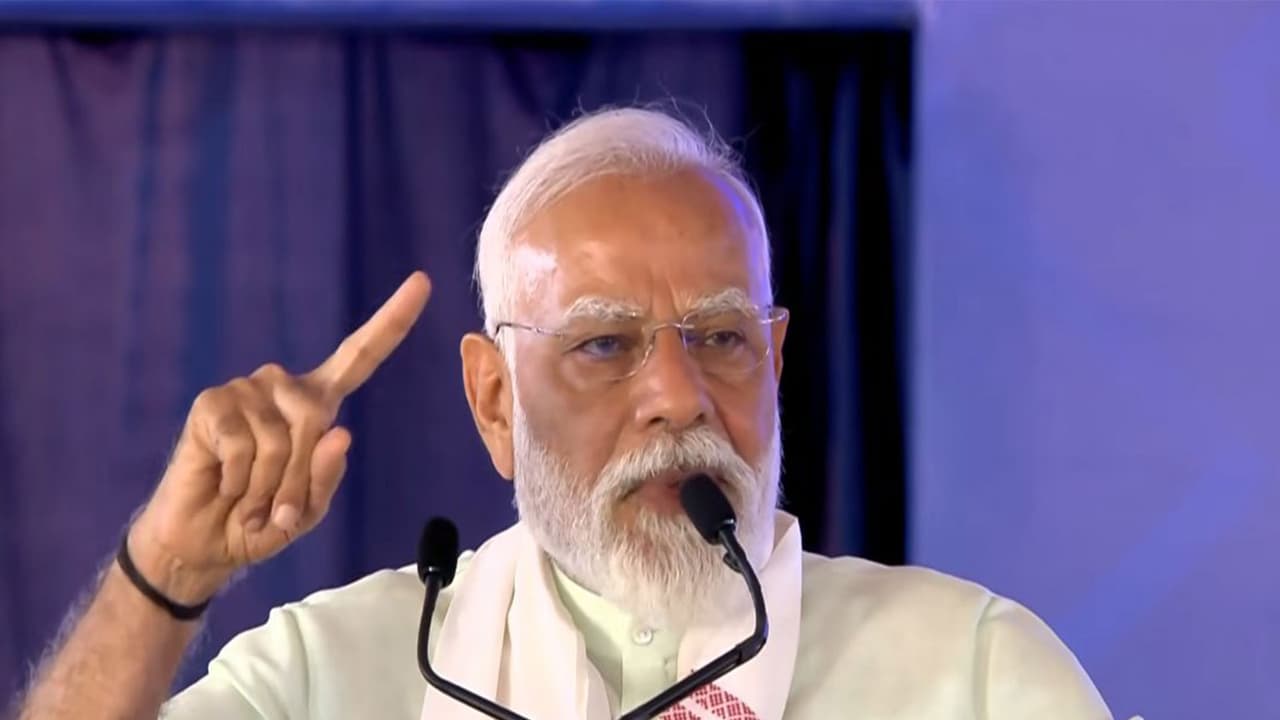 PM Modi's 'Aapda' jibe at AAP, claims BJP spurred Delhi's progress