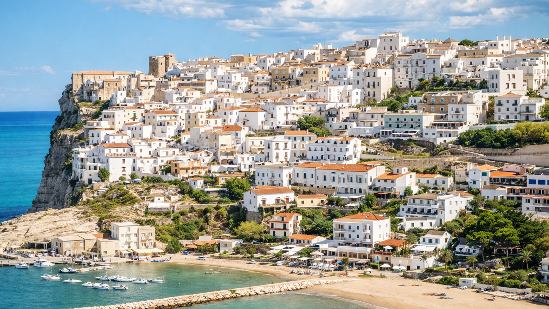 How do people live between cliff and sea?