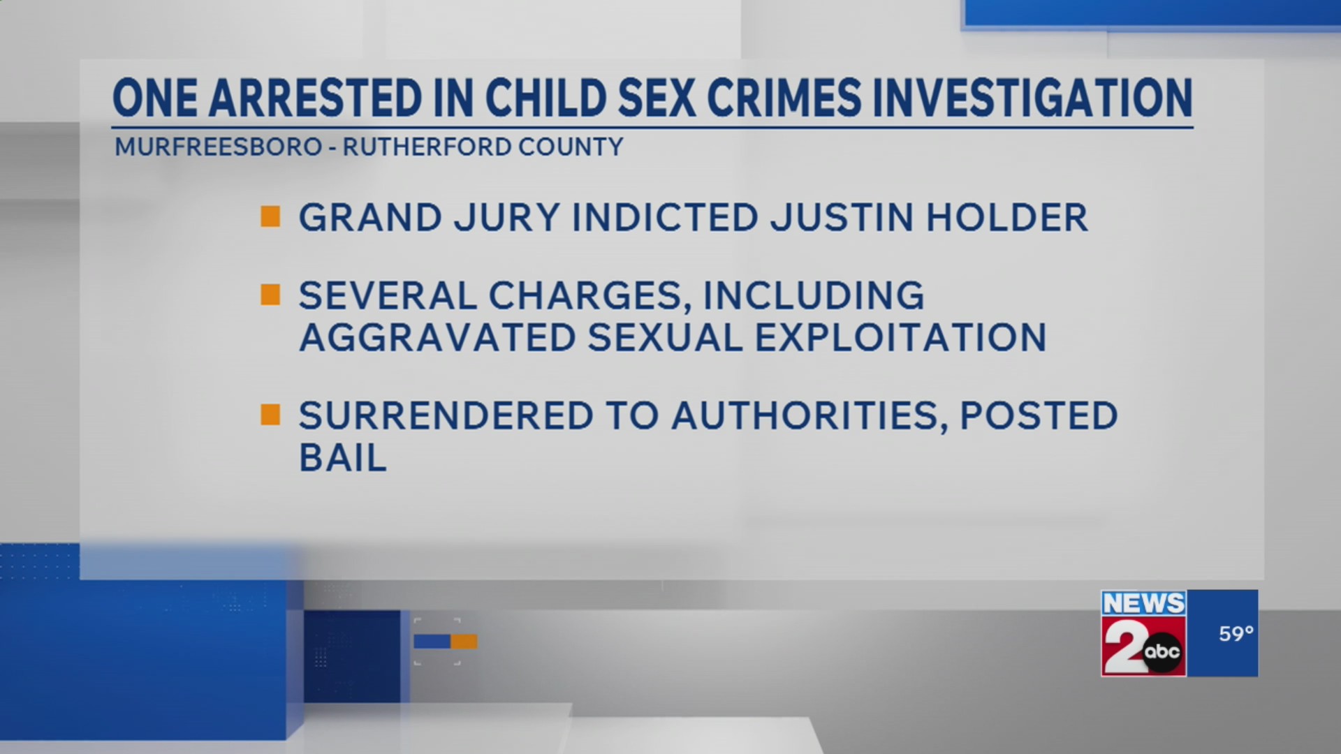 TBI: Murfreesboro man arrested on child sex crimes