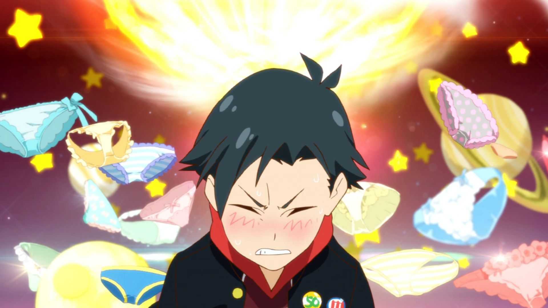 Yuta Iridatsu in Punch Line anime title sequence.