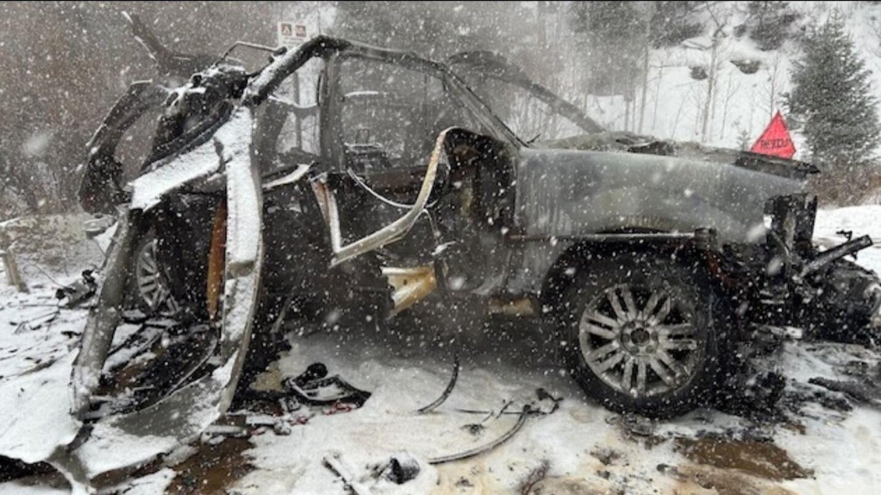 Arson, death investigation underway after vehicle explodes near ...