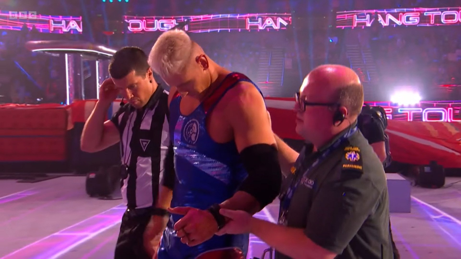 Gladiators halted after paramedics race to injured star leaving ...