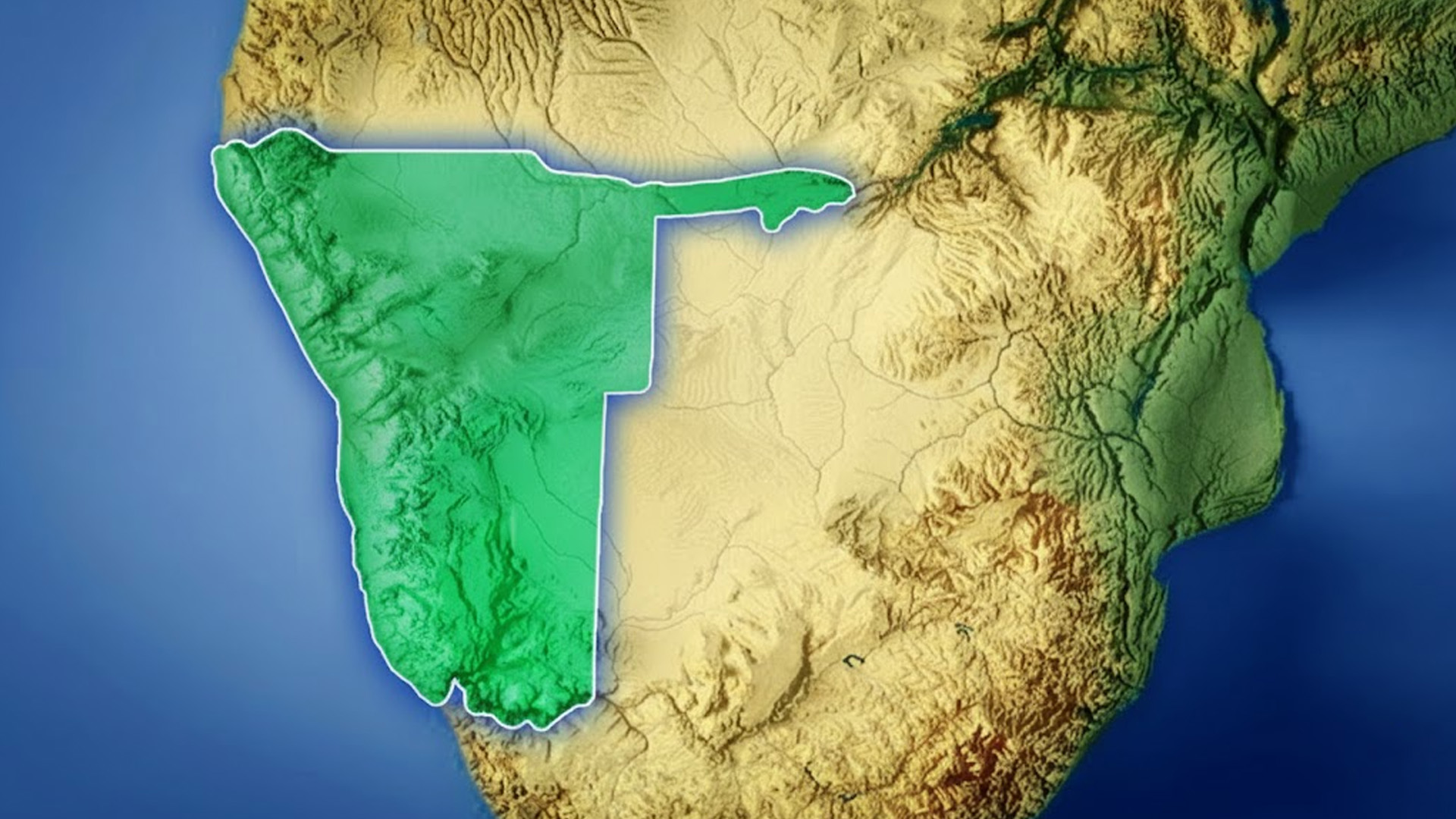 Why Namibia has a panhandle