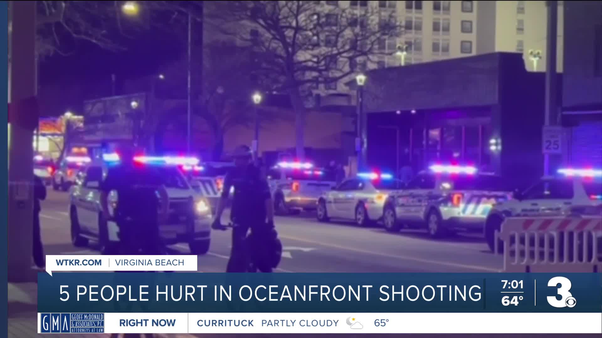 Virginia Beach Oceanfront shooting leaves 5 injured; police seek 2 suspects