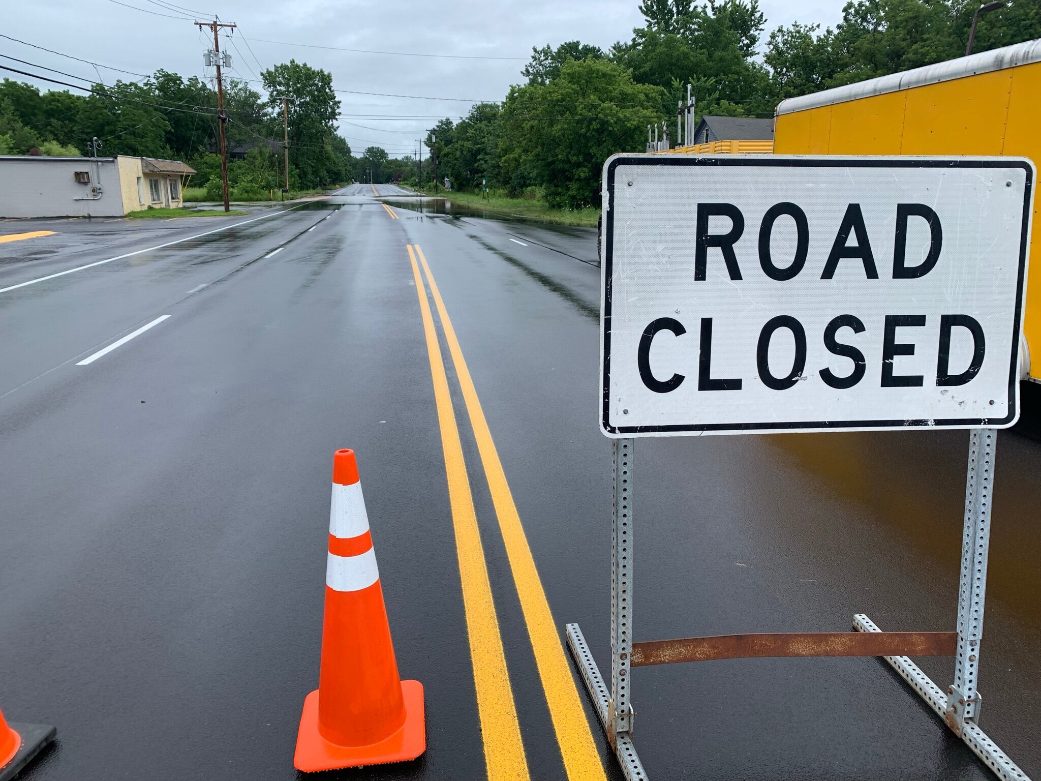 Flooding closes two roads in Oneida County; warning in effect in ...