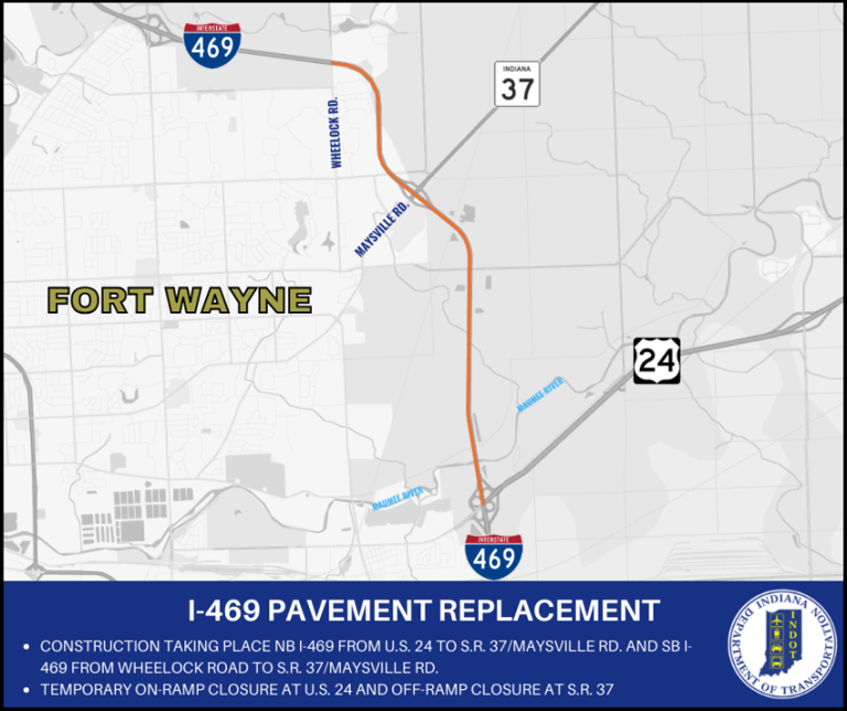 Pavement replacement work set to start on I-469 that could affect the ...