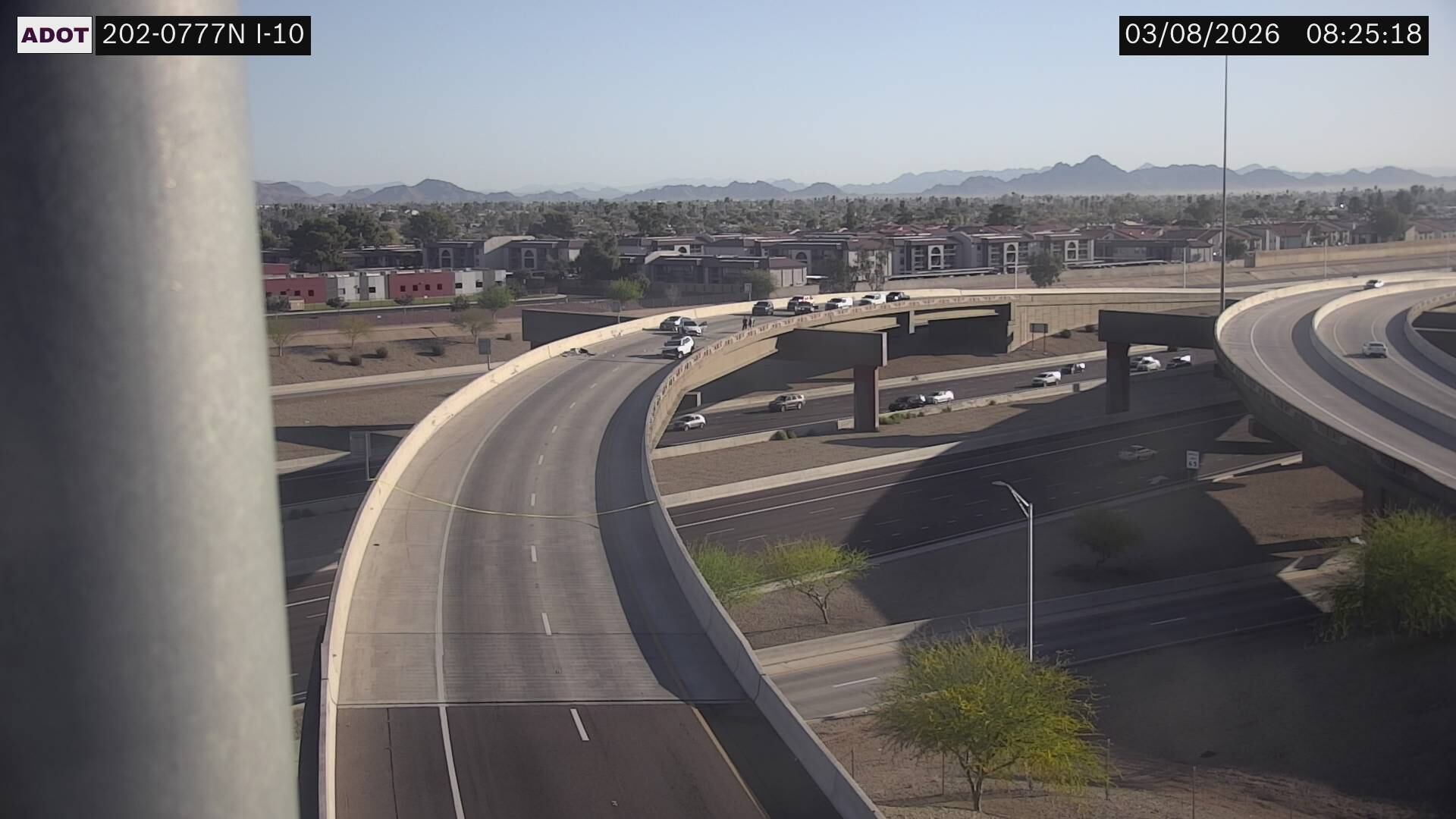 1 hospitalized after wrong-way crash on west Phoenix freeway ramp