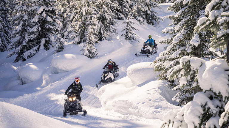 It's not always legal to ride your ATV on a snowmobile trail