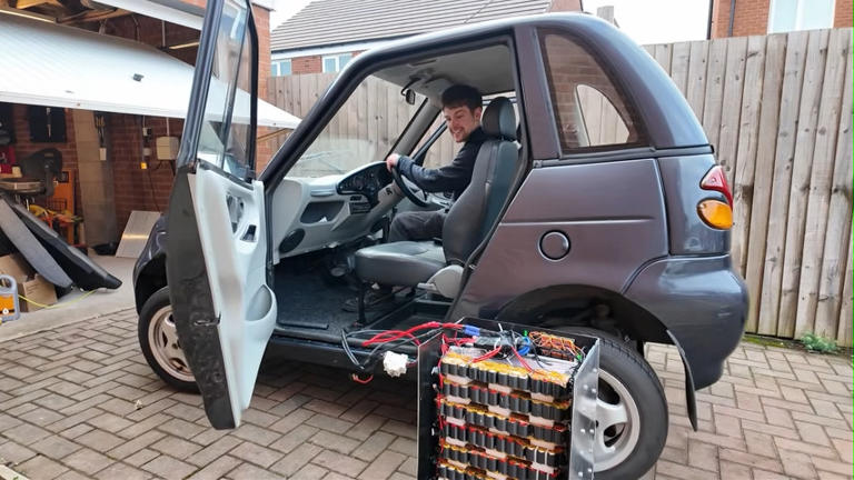 Vape battery-powered car boasts 18-mile range, 35mph top speed, USB-C ...