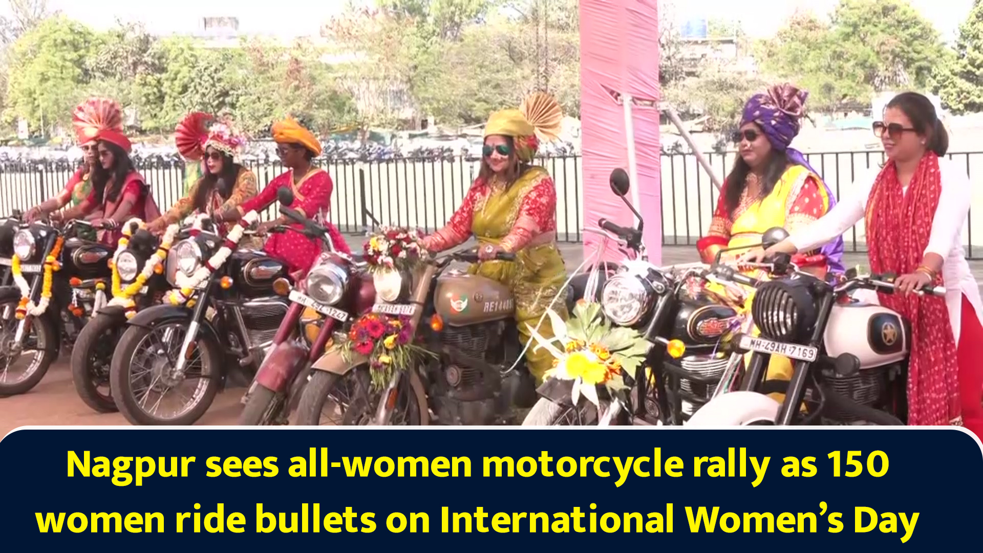 Nagpur sees all-women motorcycle rally as 150 women ride Bullets on ...