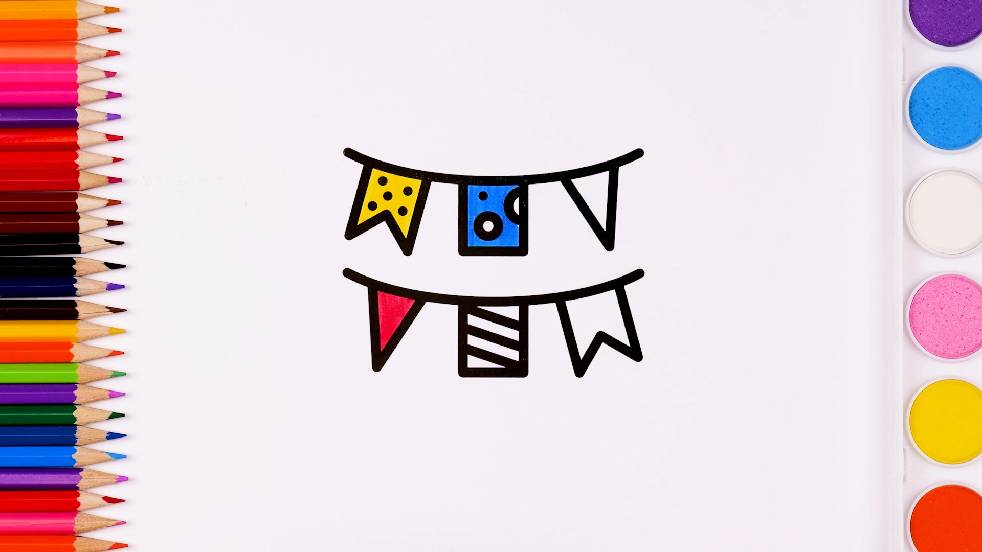 Teach kids colors with creative drawing fun