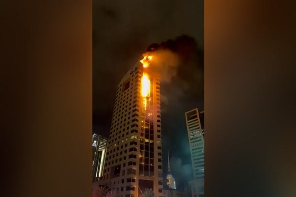 Kuwait City tower erupts in flames as Iran launches new strikes
