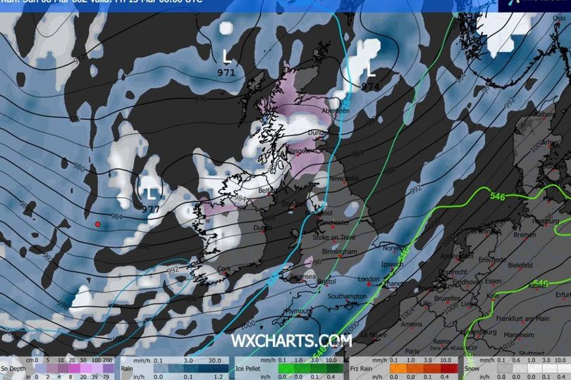 UK snow maps show when 60% of country could be hit by blizzards