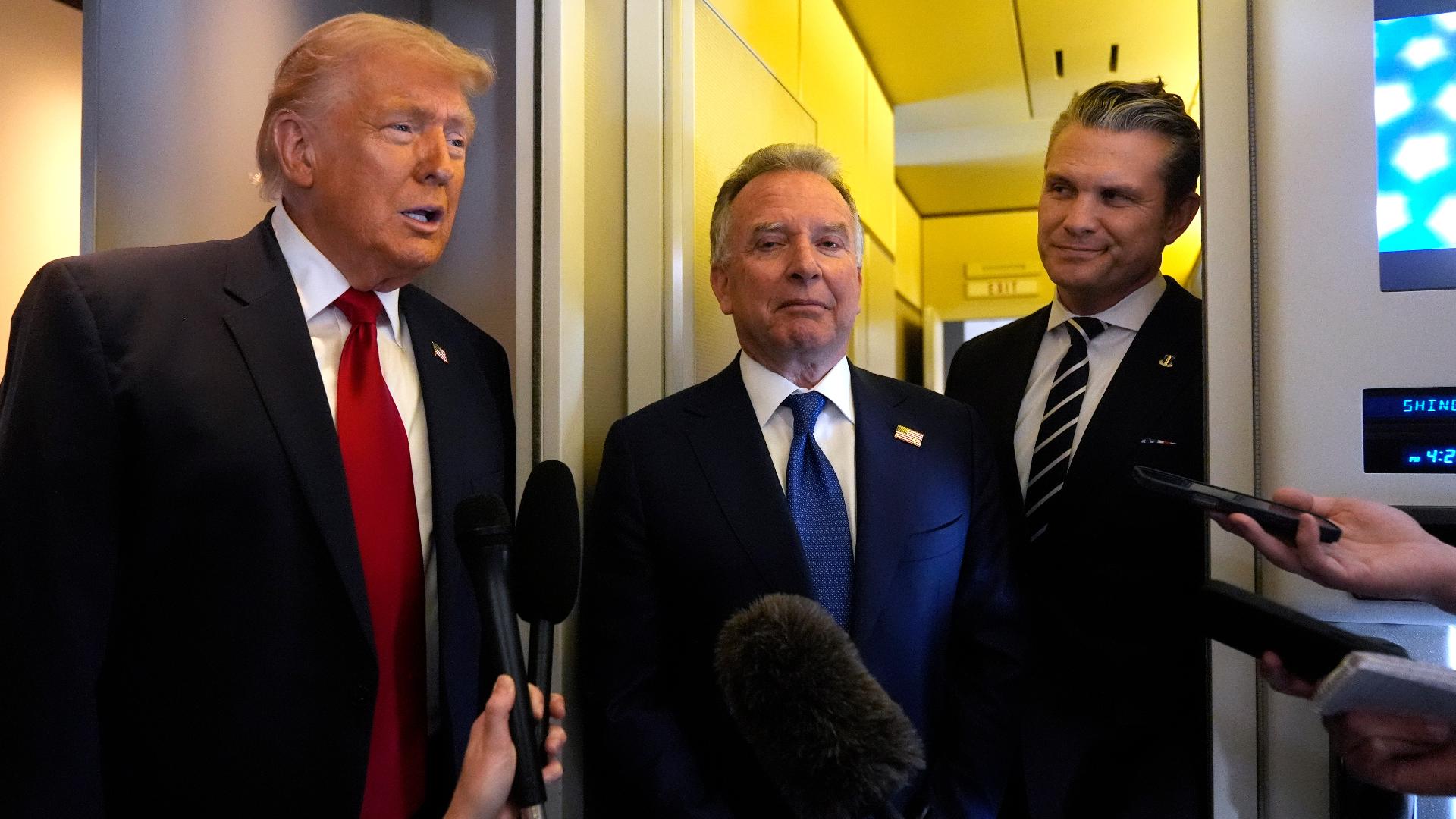 President Trump comments on reports Russia helped Iran identify US ...
