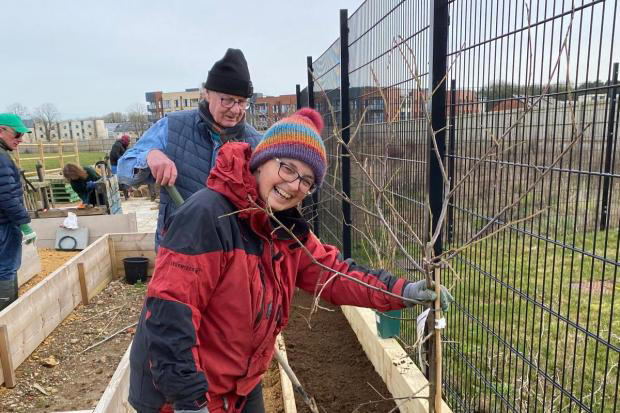 Graven Hill Primary School unveils a new community garden