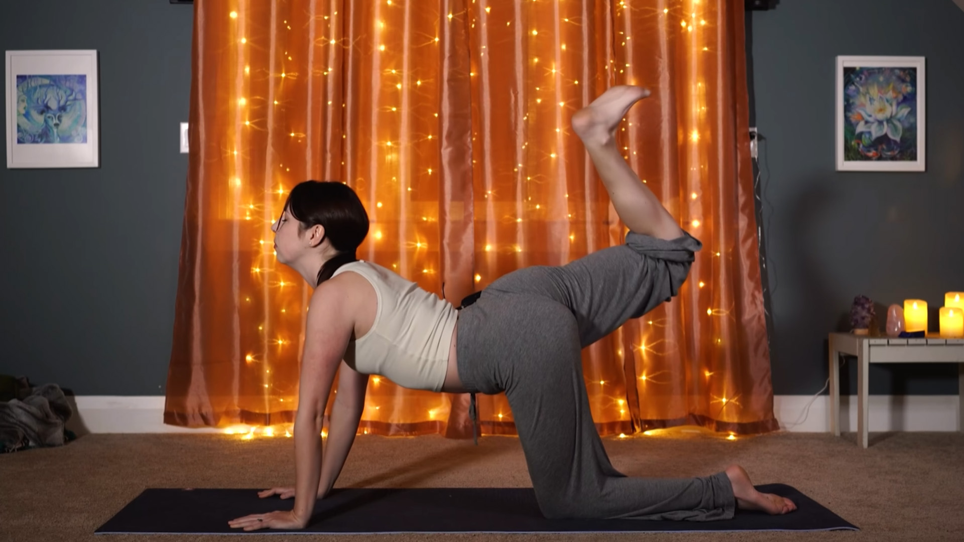 Daily evening yoga routine for stretching and calm