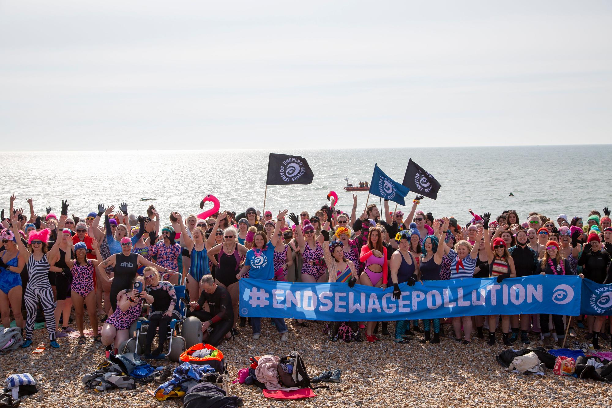 Making a splash for International Women’s Day: Record-breaking big dip!