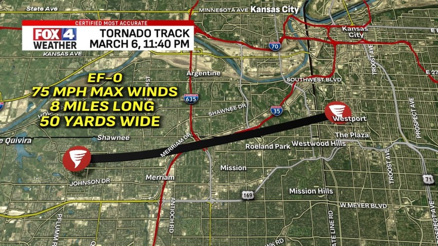 EF-0 tornado confirmed in Kansas City metro during Friday storms
