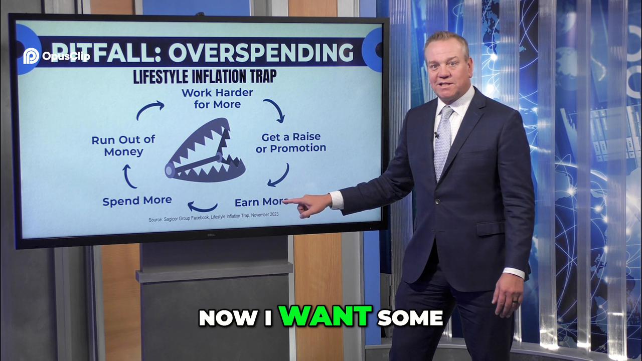 Lifestyle trap: Earn more, spend more, repeat!<br>