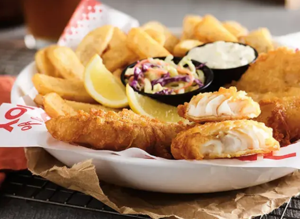 5 chain restaurants with the best fried fish and french fries