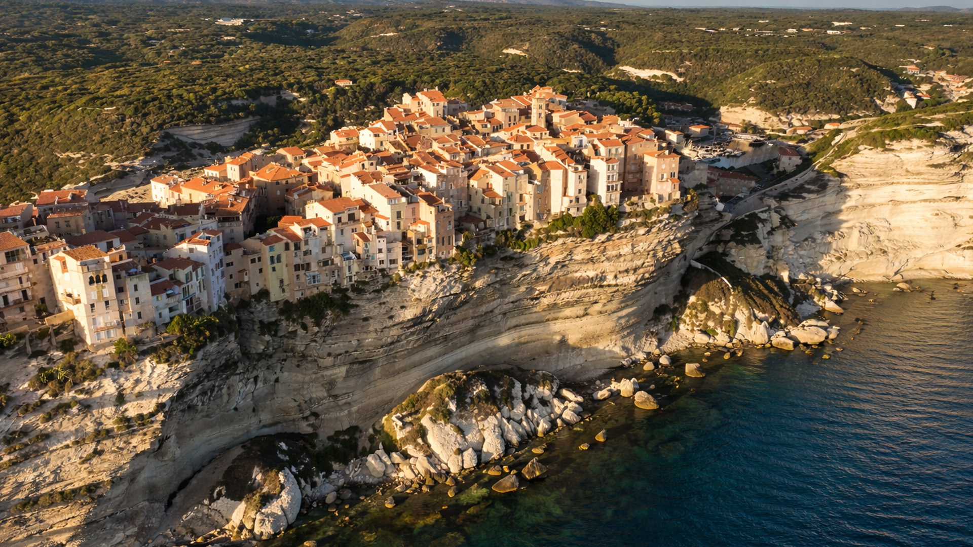 Where every house faces a drop to the sea