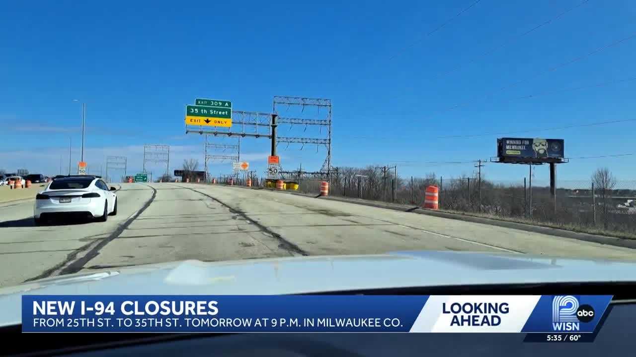 New lane, ramp closures coming to eastbound I-94