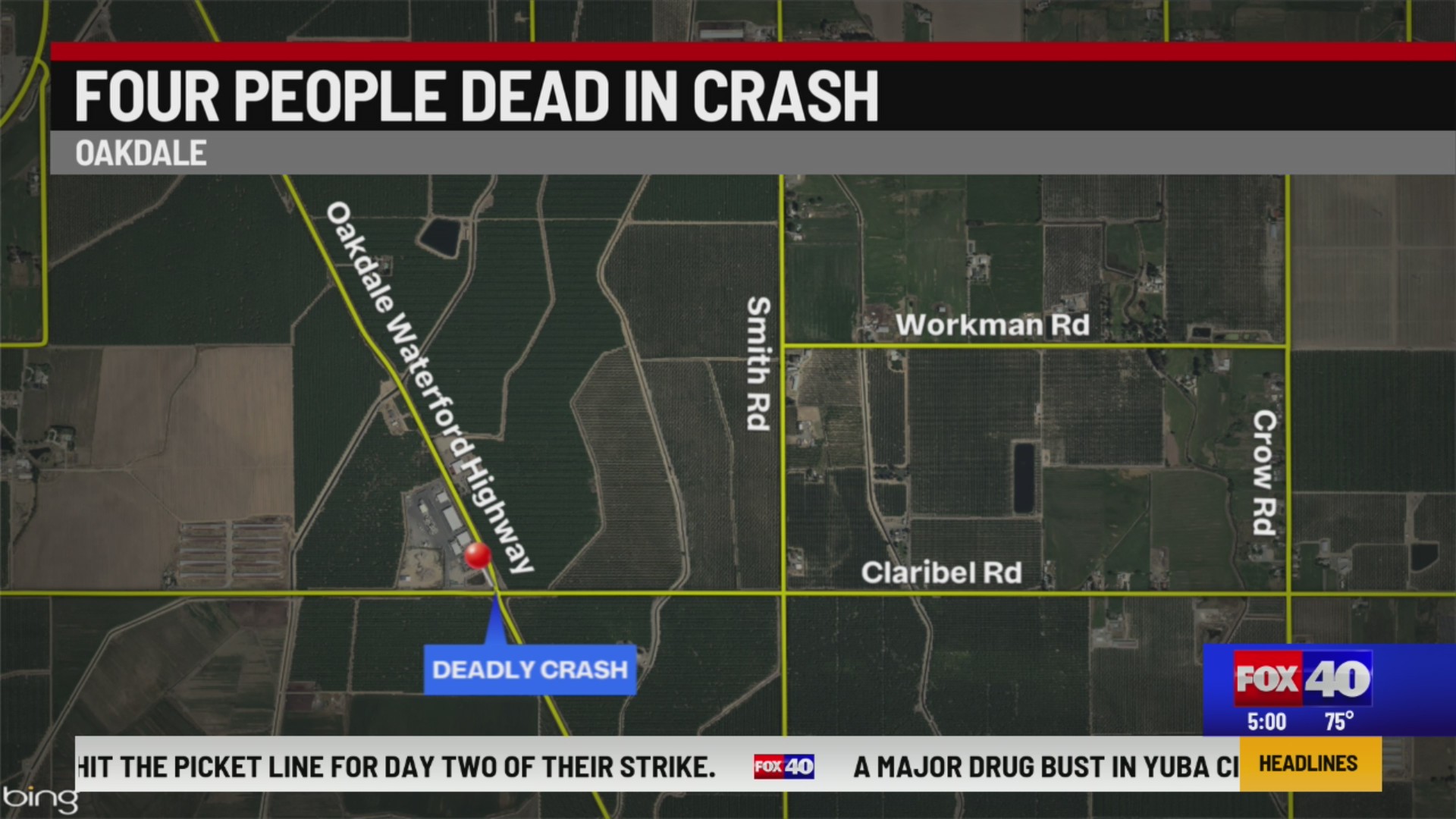 4 dead, including 2 children in early morning Oakdale car crash