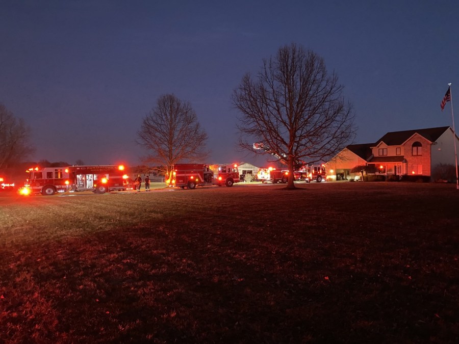 Detached garage catches fire in northeast Allen County<br><br>