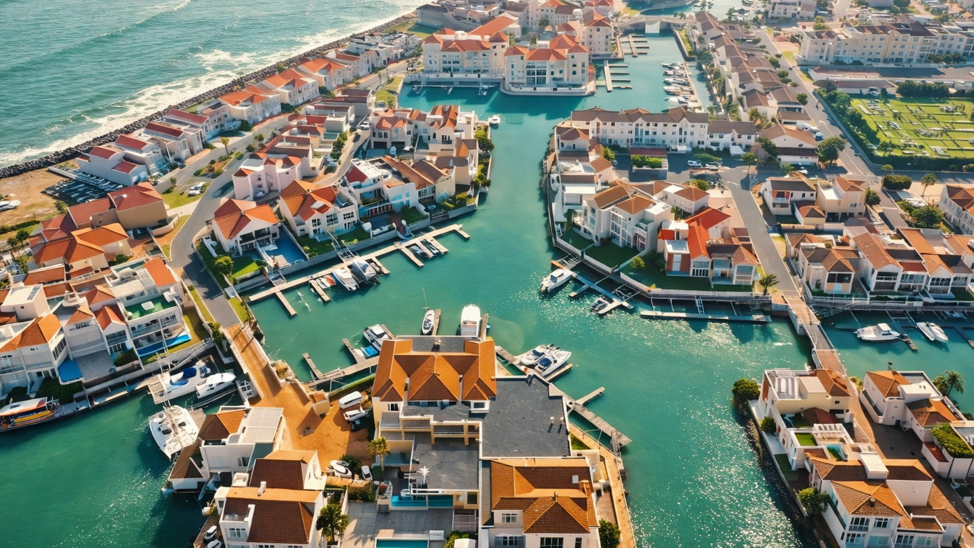 The beautiful marina and seaside homes of Gordon's Bay
