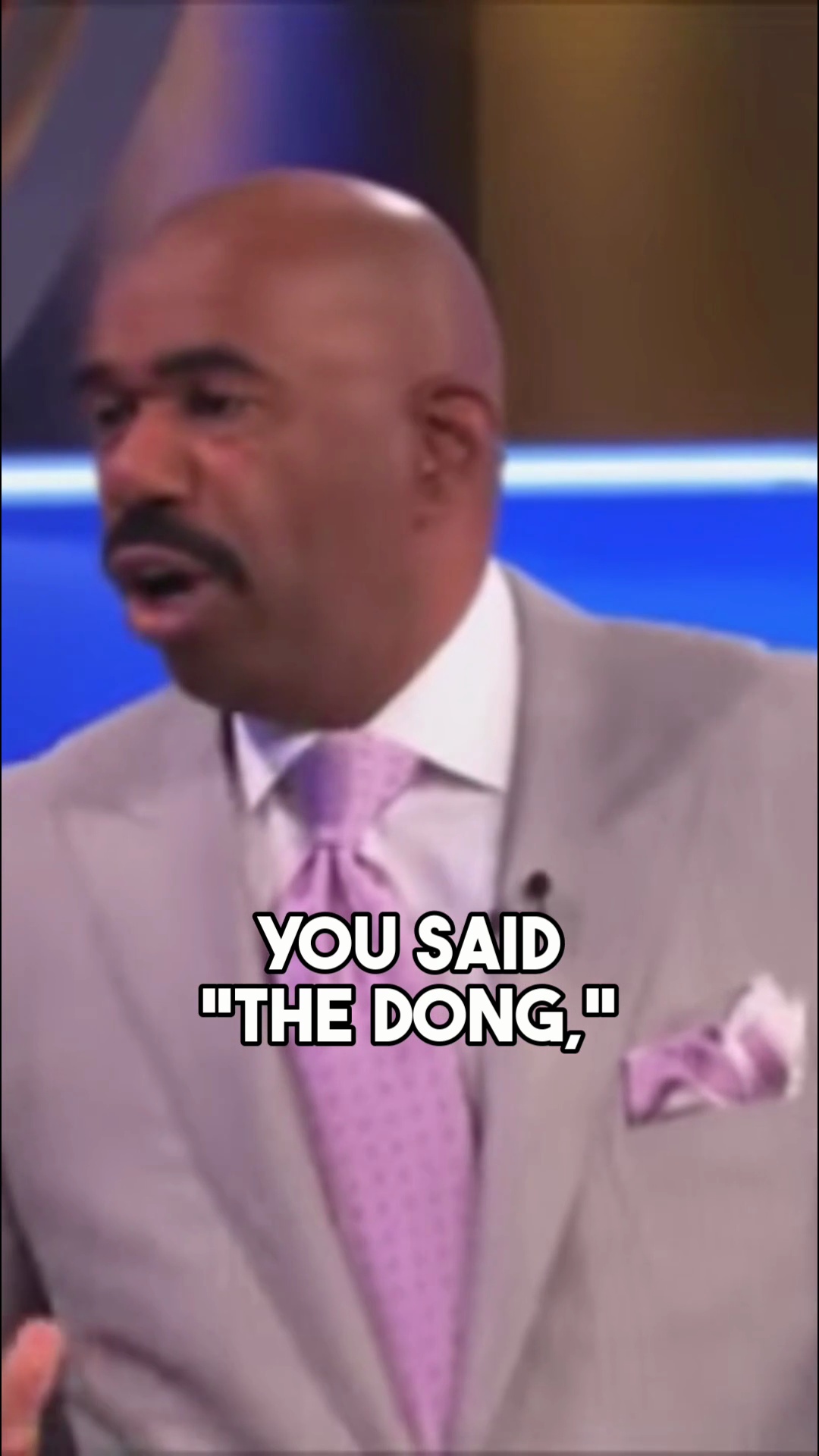 Steve Harvey plays confused after wild bride answer on Family Feud