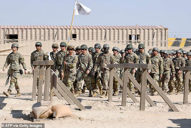 Davius had been stationed at Camp Buehring Army Base (pictured)