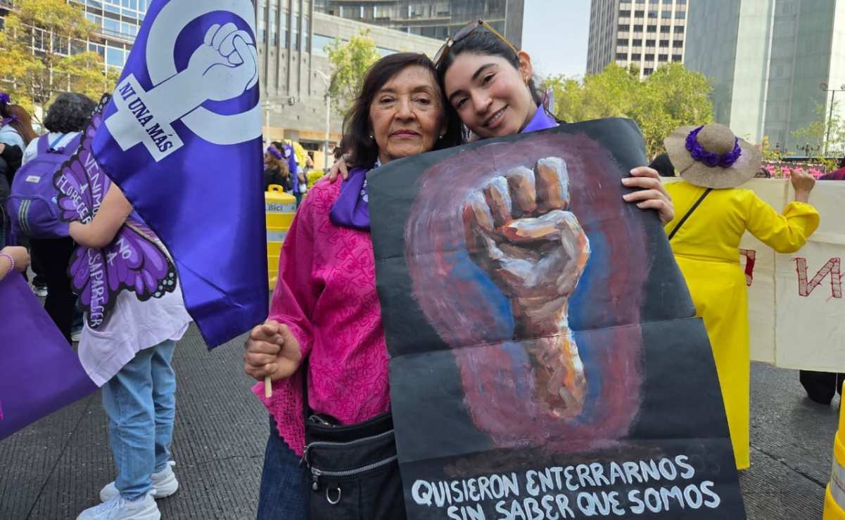 Entre consignas y pancartas; mujeres alzan la voz contra la violencia ...