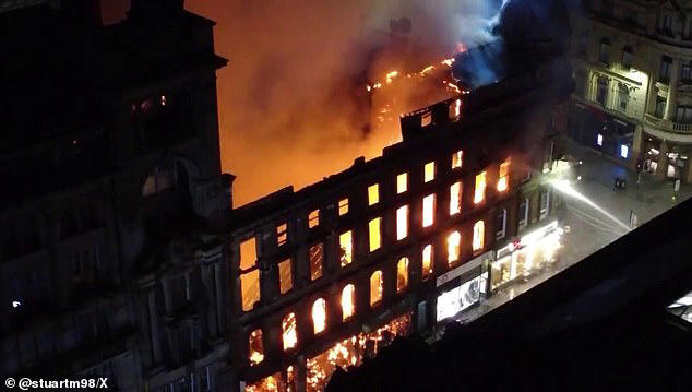 Inferno near Scotland's busiest station causes chaos: Glasgow Central ...