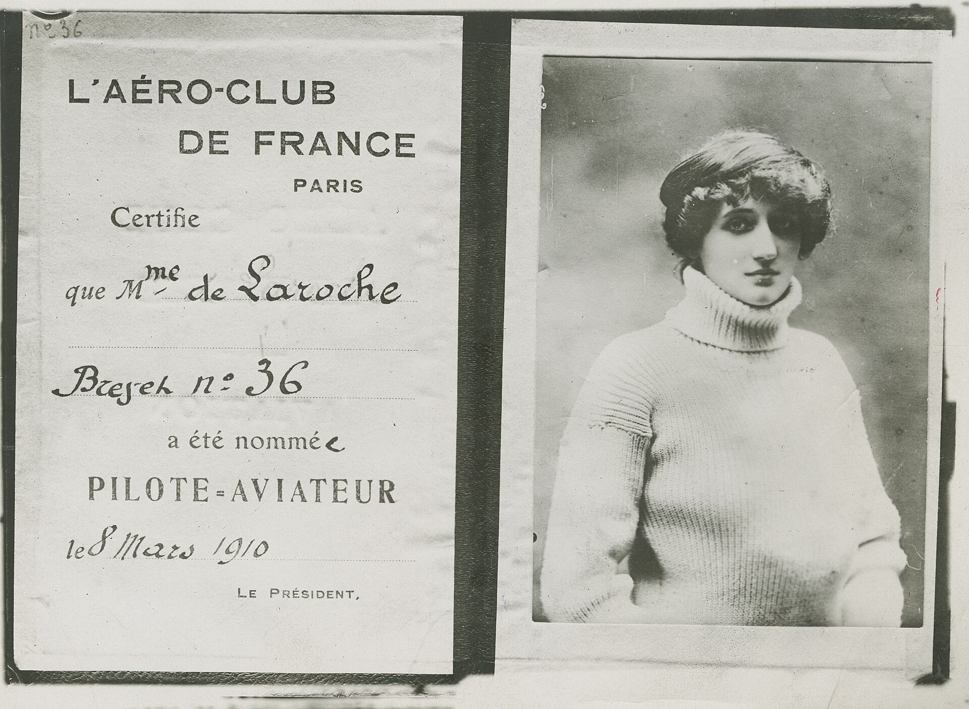 Today in aviation history: Raymonde de Laroche becomes world's first ...