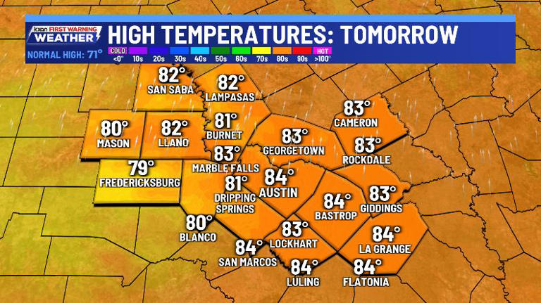 Humidity returns on Monday, storm chances Tuesday